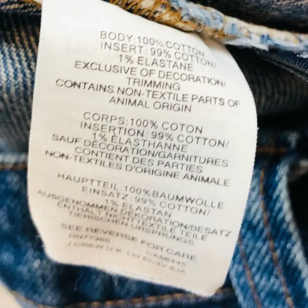 Madewell Rigid Denim A-Line Mini Skirt Size 27